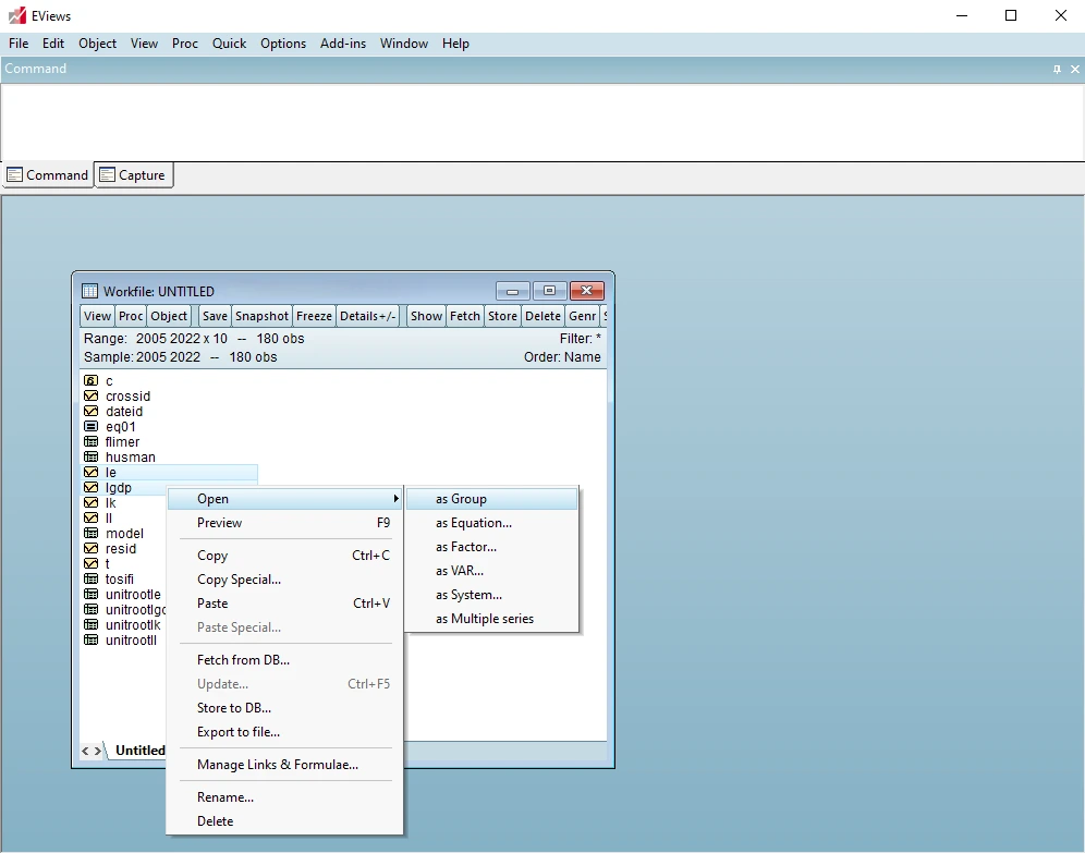 جدول آماره توصیفی در ایویوز (2)